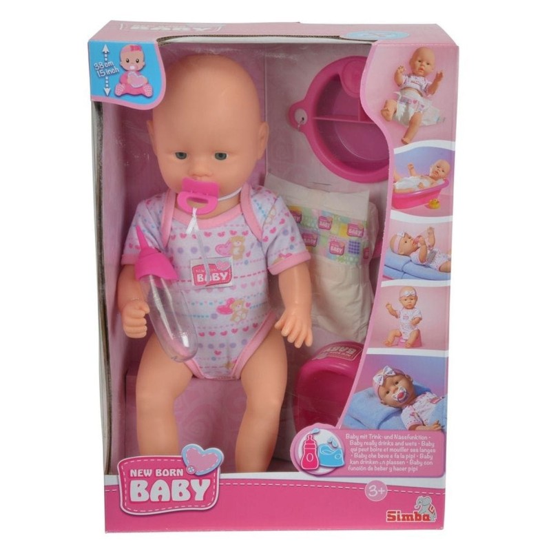 Simba, новорожденный ребенок, детская кукла с аксессуарами, 38 см
