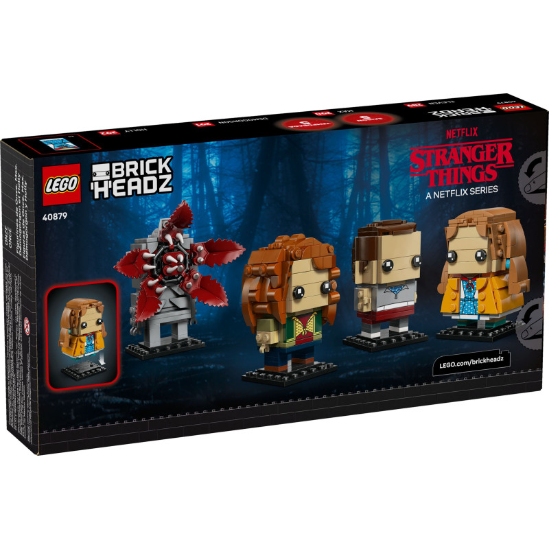 40879 LEGO BrickHeadz Очень странные дела: Одиннадцать, Макс, Демогоргон и Холли