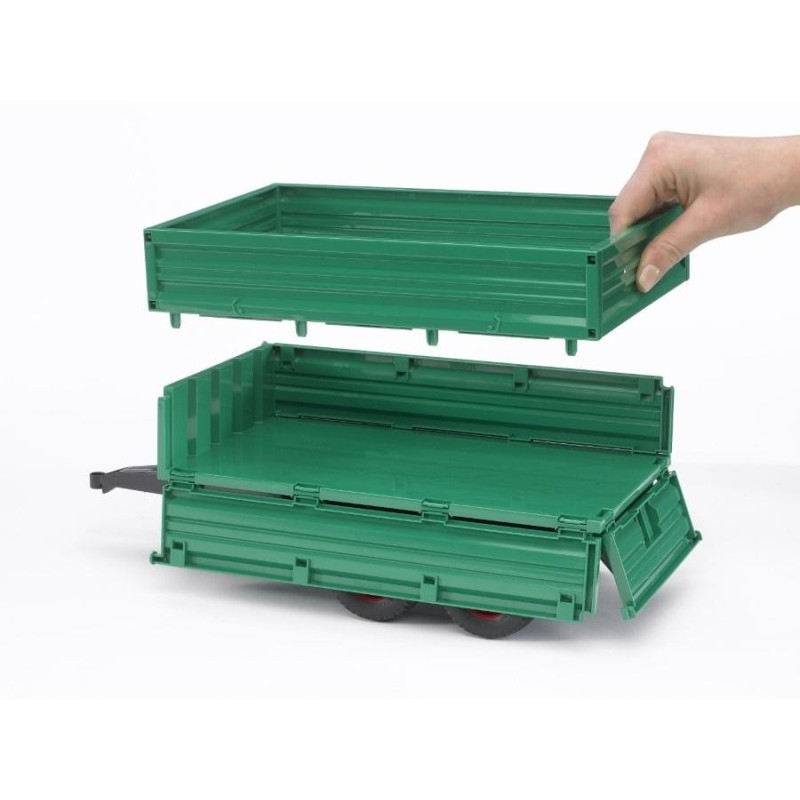 Bruder, двухосный прицеп с приподнятыми бортами