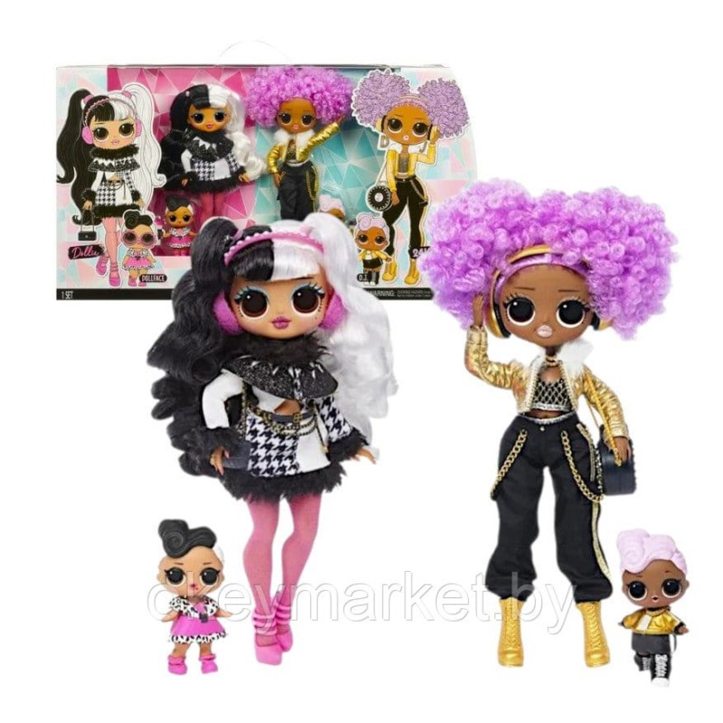 Набор из 4 кукол ЛОЛ L.O.L. Surprise! Winter Disco - Dollie & 24K D.J. 426165