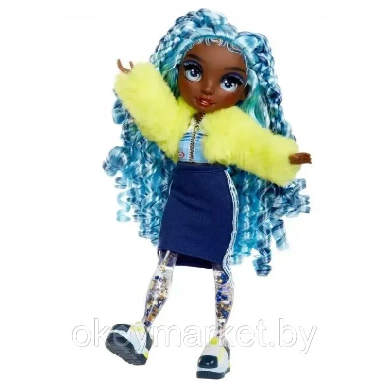 Кукла Rainbow High Sparkle and Shine -Марина синяя с жидкими блестками на ногах - Рейнбоу Хай 427797