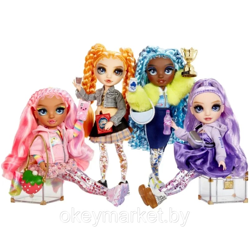 Кукла Rainbow High Sparkle and Shine -Марина синяя с жидкими блестками на ногах - Рейнбоу Хай 427797