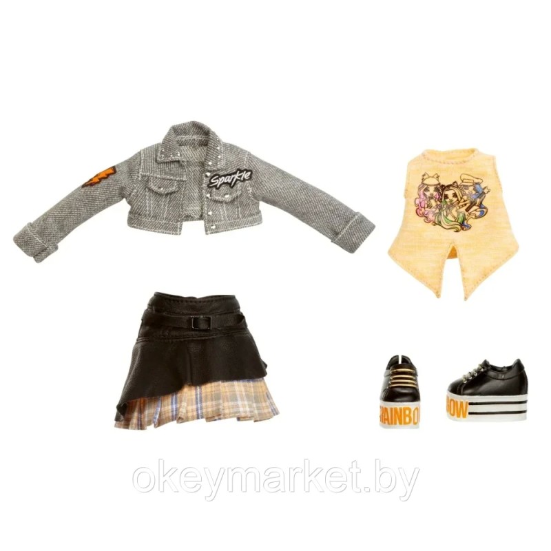 Кукла Rainbow High Клементина оранжевая с жидкими блестками на ногах -Рейнбоу Хай 427803