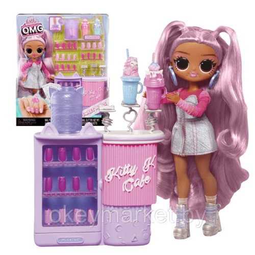 Кукла LOL Surprise OMG Sweet Nails Kitty K 503859EUC