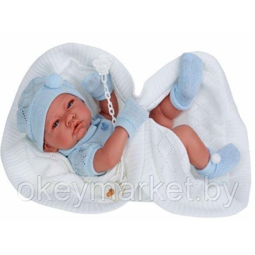 Кукла Antonio Juan Тони в голубом 5063 ,42см