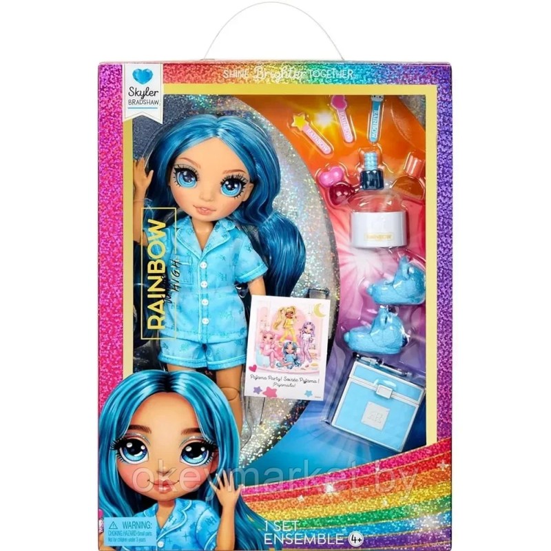 Кукла Рейнбоу Хай Скайлер Брэдшоу - Пижамная вечеринка, Rainbow High 530947