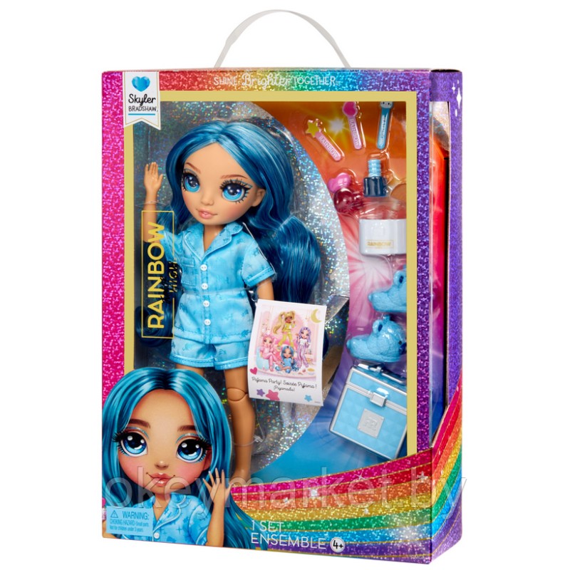 Кукла Рейнбоу Хай Скайлер Брэдшоу - Пижамная вечеринка, Rainbow High 530947