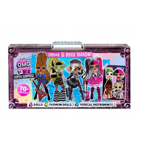 Игровой набор с куклами ЛОЛ Ремикс Суперсюрприз LOL OMG Remix Super Surprise 70+ Surprises 567172