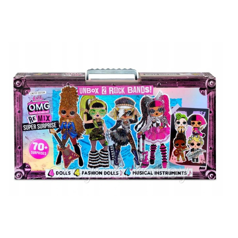 Игровой набор с куклами ЛОЛ Ремикс Суперсюрприз LOL OMG Remix Super Surprise 70+ Surprises 567172