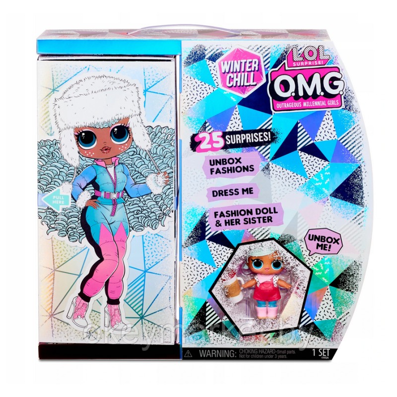 Кукла LOL Surprise OMG Winter Chill ICY Gurl  + кукла Brrr B.B. 570240