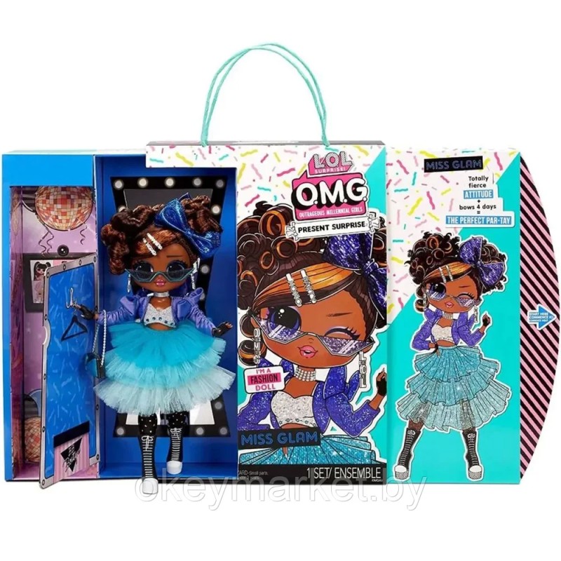 Кукла LOL Surprise OMG Именинница с сюрпризом Miss Glam 576365