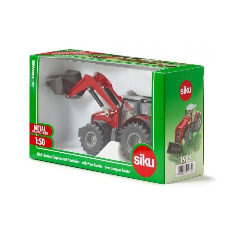 Siku, трактор Massey Ferguson с погрузчиком, модель автомобиля, 1985 г.