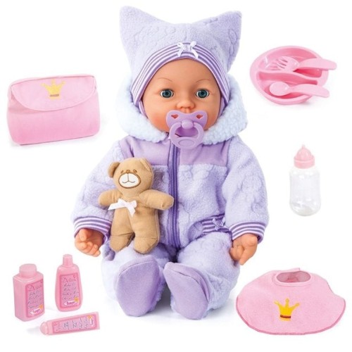 Bayer Design, Piccolina Magic Eyes, детская кукла, фиолетовый, 46 см