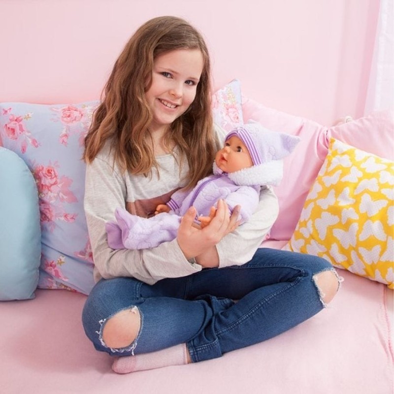 Bayer Design, Piccolina Magic Eyes, детская кукла, фиолетовый, 46 см