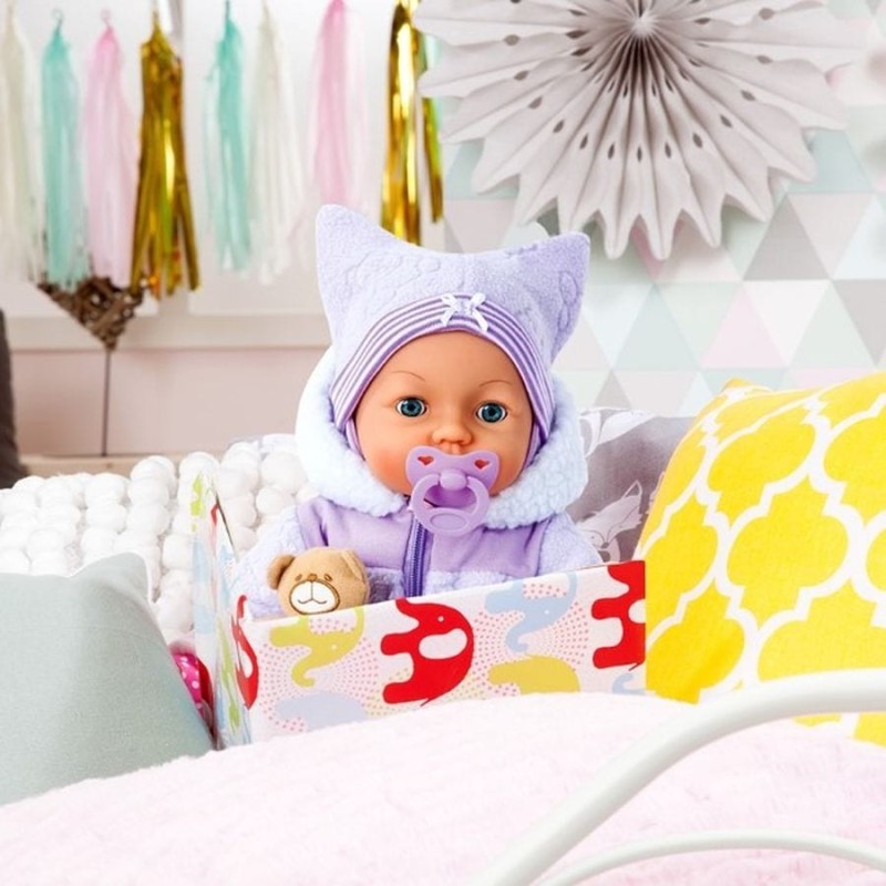 Bayer Design, Piccolina Magic Eyes, детская кукла, фиолетовый, 46 см