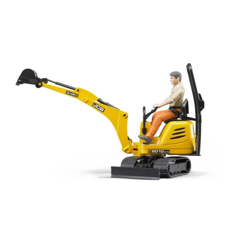 Bruder, микро-экскаватор JCB 8010 CTS с фигуркой строителя