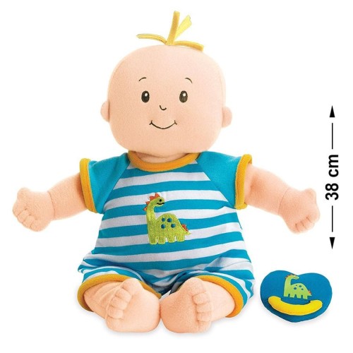 Manhattan Toy, мальчик с динозавром, плюшевая кукла с соской