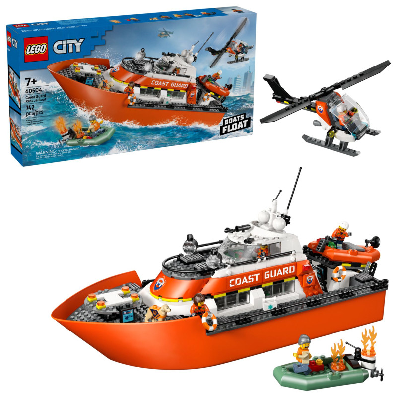 60504 LEGO City Спасательный катер и вертолет береговой охраны