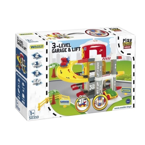 Wader, Play Tracks Garage, 3-х уровневый гараж с лифтом