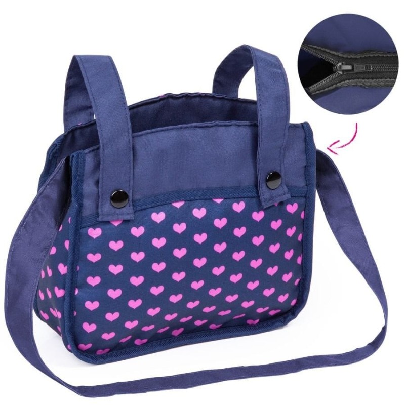 Bayer Design, Neo Vario Combi, глубокая кукольная тележка с сумкой, синий с единорогом