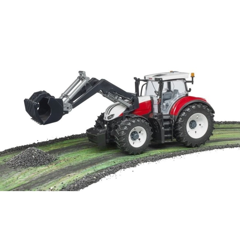 Bruder, Трактор Steyr 6300 Terrus CVT с погрузчиком, сельскохозяйственный автомобиль