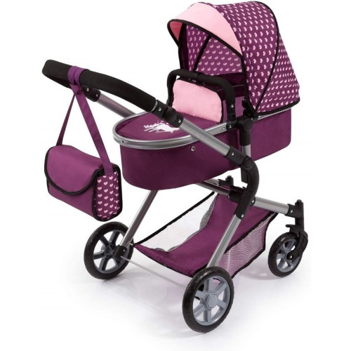 Bayer Design, City Neo, глубокая кукольная тележка, бордовый