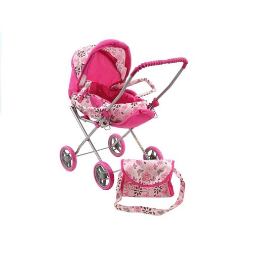 Adar, Кукольная коляска, розовый, цветы и бабочки