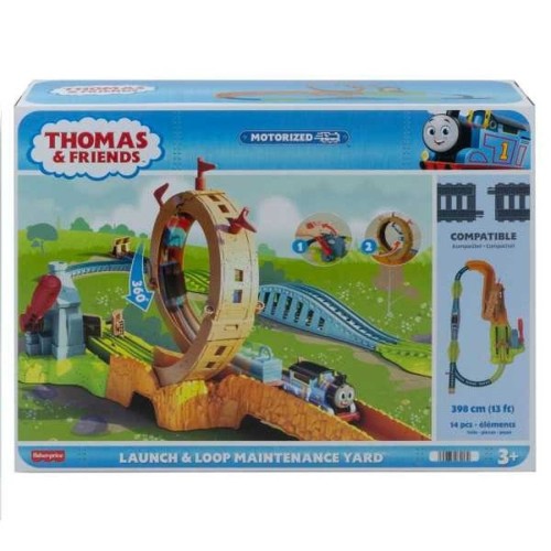 Фишер-Прайс, том и друзья, эпическая петля-ремонтная площадь, набор