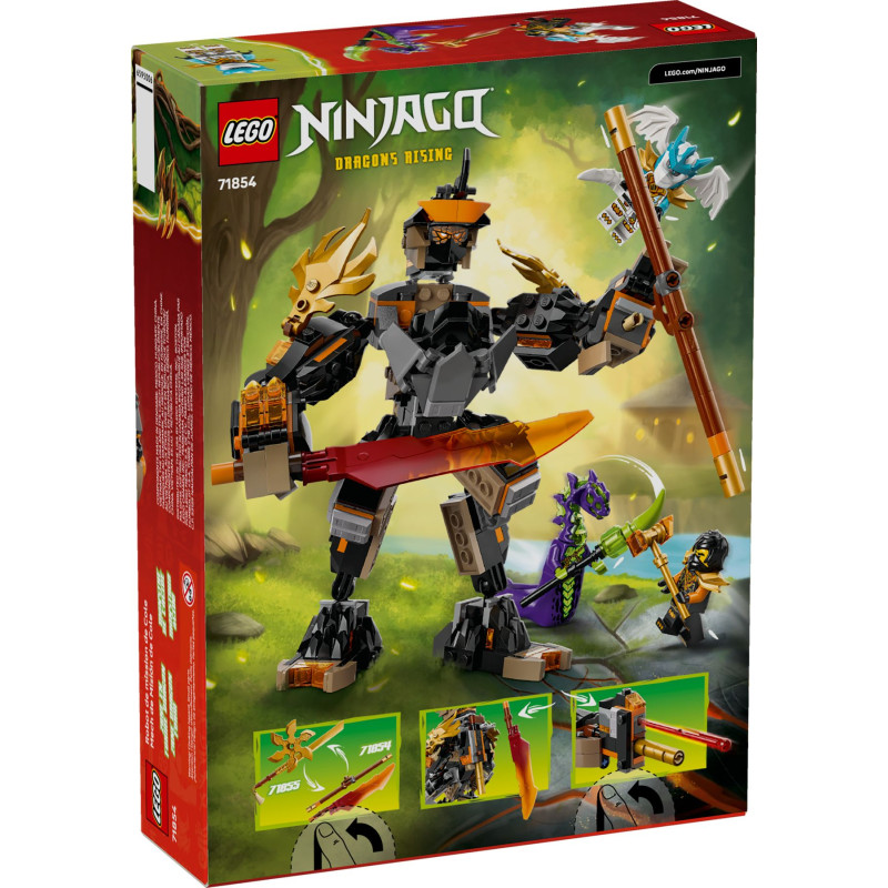 71854 LEGO Ninjago Миссионный мех Коула и Дракон Зейн
