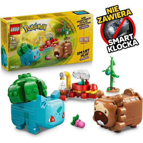 72155 LEGO Pokemon Smart Play Ягодная вечеринка с Бульбазавром и Бидуфом