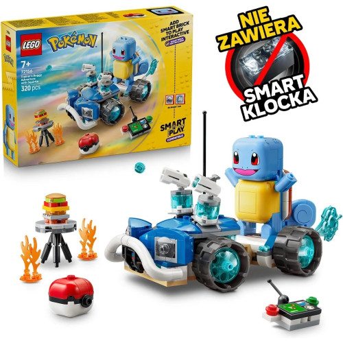 72156 LEGO Pokemon Smart Play Приключения дрессировщика в багги со Сквиртлом
