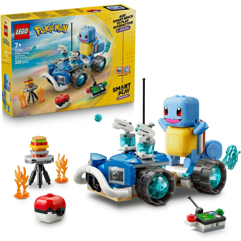 72156 LEGO Pokemon Smart Play Приключения дрессировщика в багги со Сквиртлом