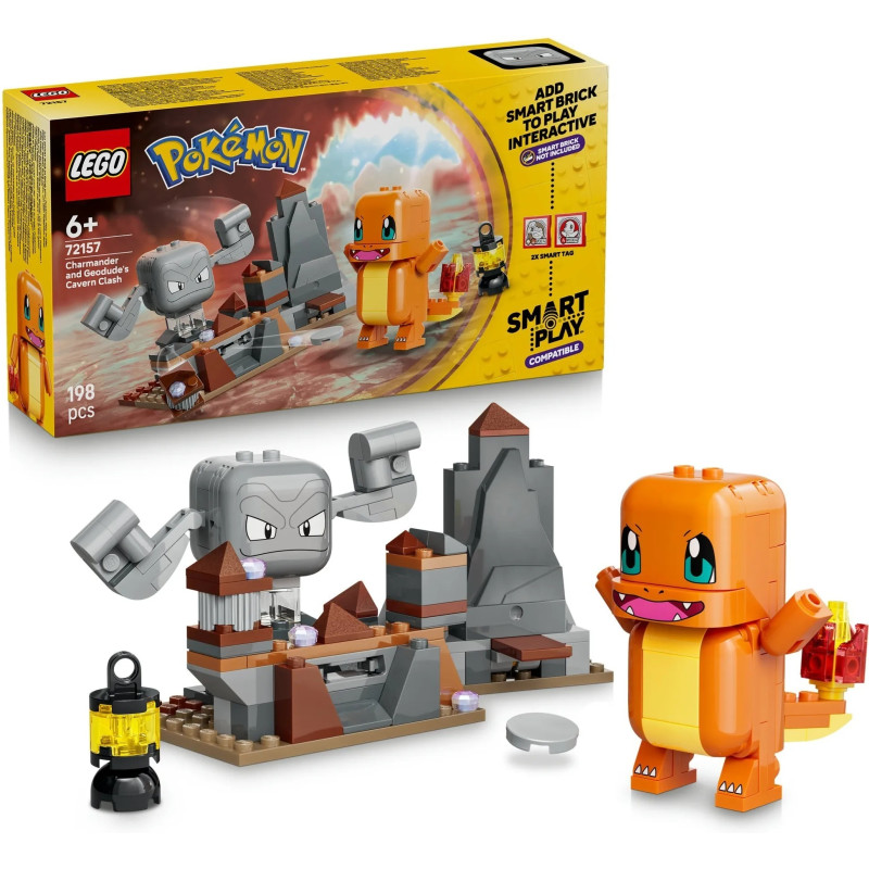 72157 LEGO Pokemon Smart Play Схватка в пещере Чармандер и Геодуд