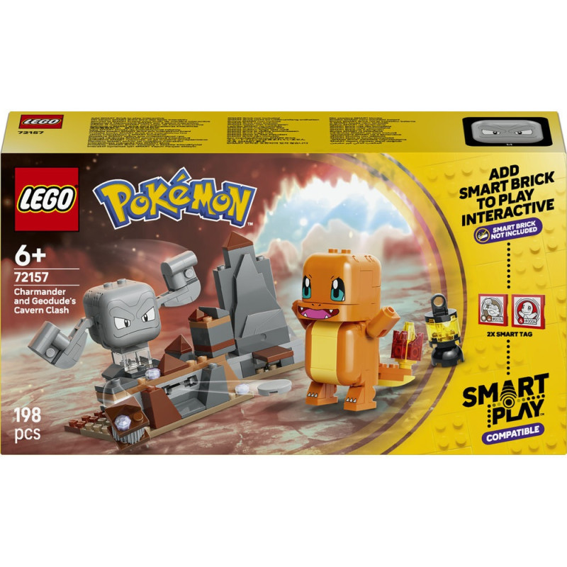 72157 LEGO Pokemon Smart Play Схватка в пещере Чармандер и Геодуд
