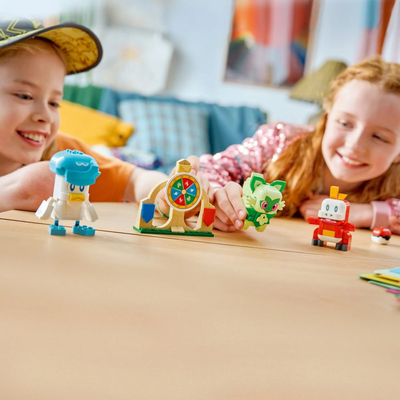 72158 LEGO Pokemon Smart Play Спригатито, Фуэкоко и Кваксли сражаются друг с другом