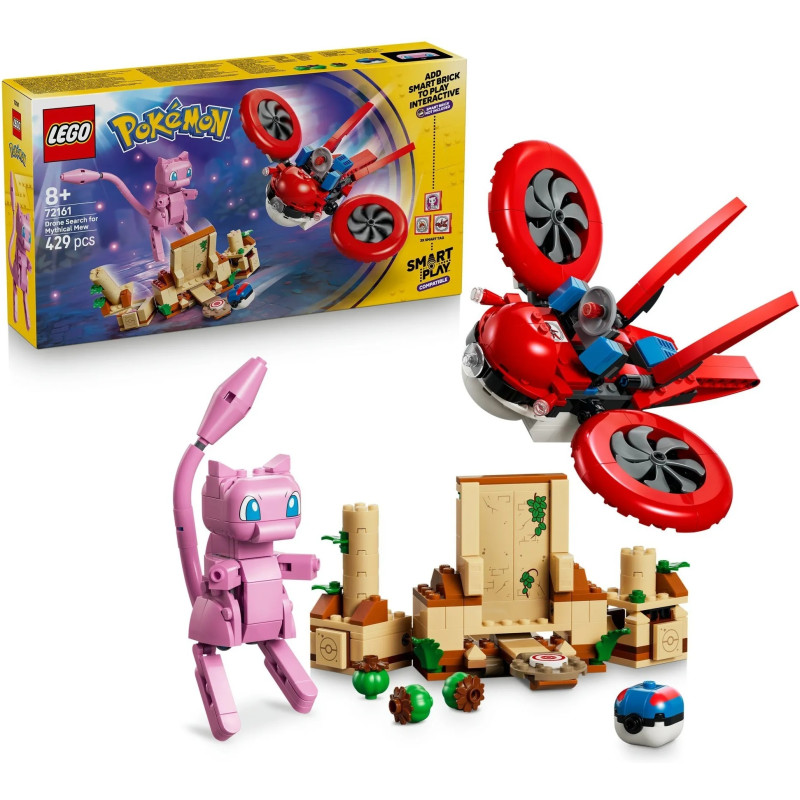 72161 LEGO Pokemon Smart Play Поиск мифического Мью с помощью дронов