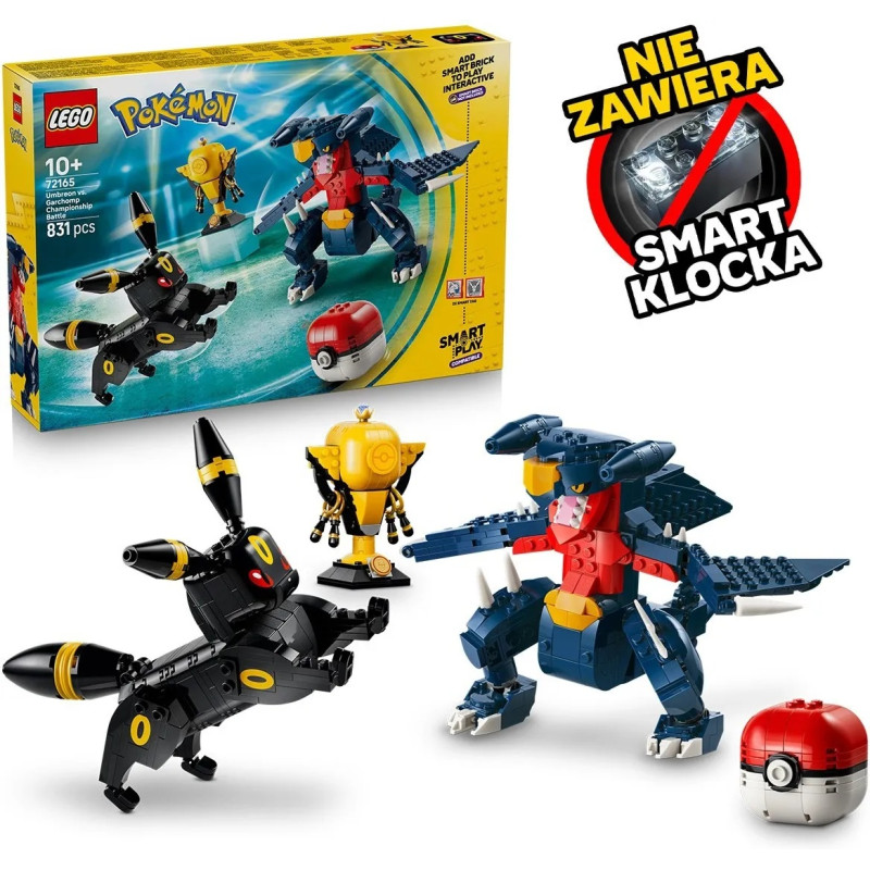 72165 LEGO Pokemon Smart Play Битва за чемпионский титул между Умбреоном и Гарчомпом