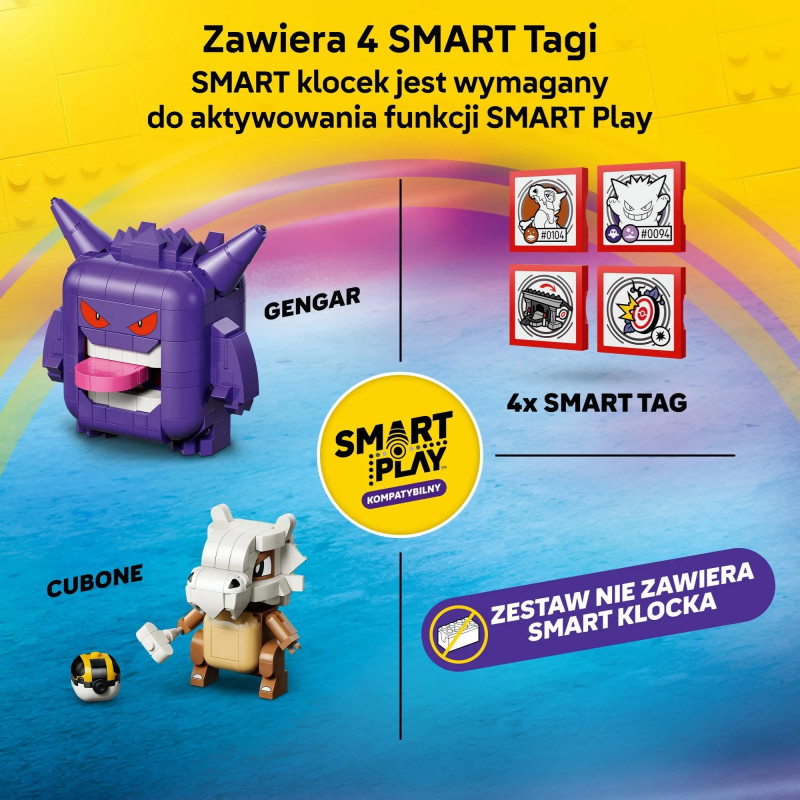 72166 LEGO Pokemon Smart Play Жуткая схватка Кубона и Генгара