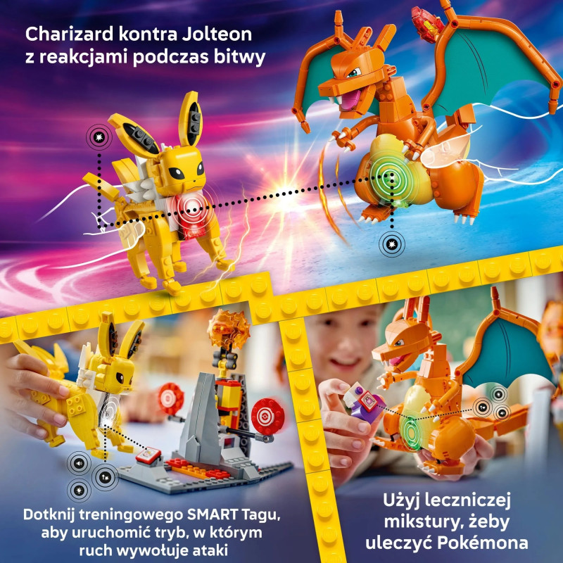 72167 LEGO Pokemon Smart Play Джолтеон против Чаризарда: Абсолютная битва