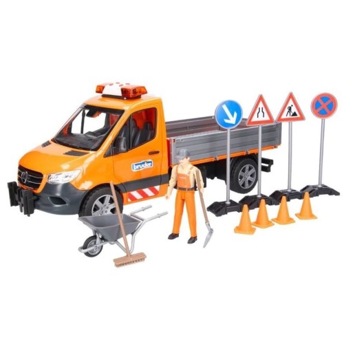 Bruder, Mercedes-Benz Sprinter, коммунальный автомобиль с фигуркой и аксессуарами