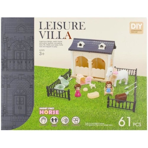 Mega Creative, конюшня, складной домик, 61 элемент