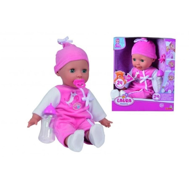 Симба, Лаура лепетающая, кукла со звуком, 38 см