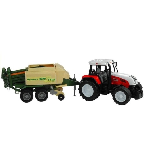 Lean Toys, трактор с прицепом, 65 см