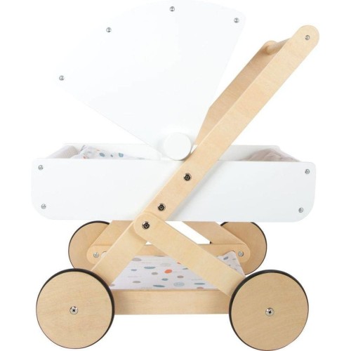 Маленькая ножка, деревянная кукольная тележка, маленькая кнопка