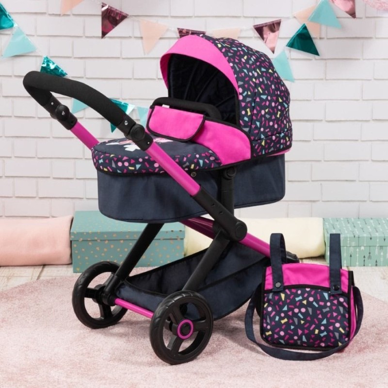 Bayer Design, Xeo Combi, глубокая кукольная тележка с сумкой, красочная с феей