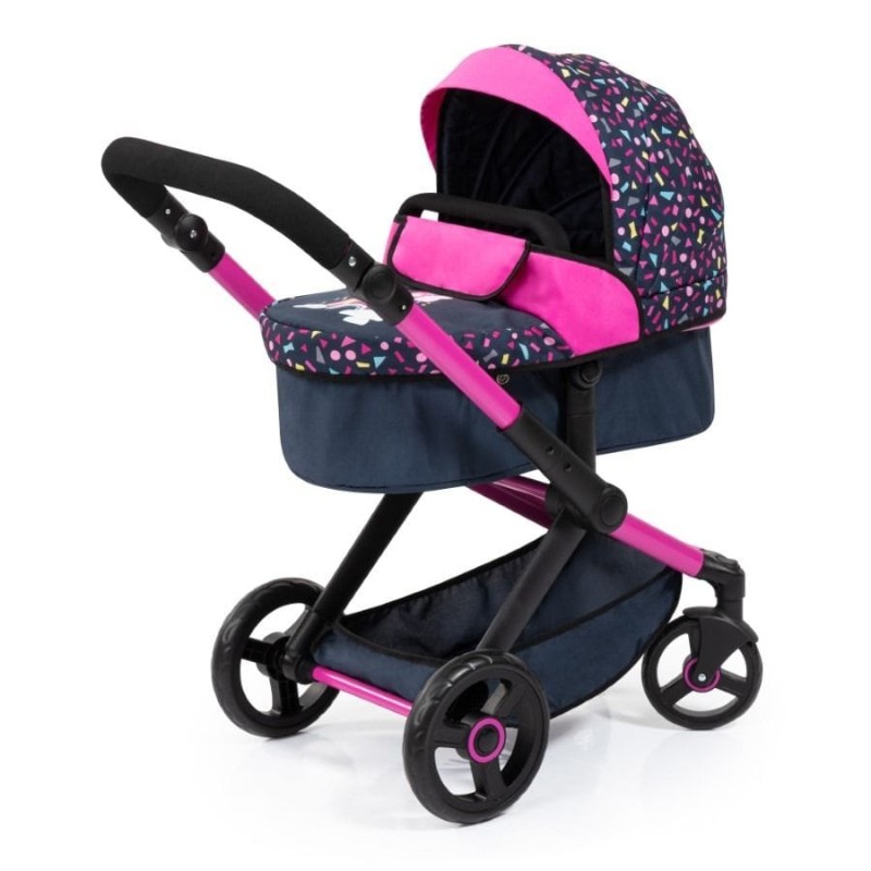 Bayer Design, Xeo Combi, глубокая кукольная тележка с сумкой, красочная с феей