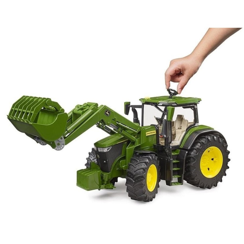 Брудер, трактор John Deere 7R 350 с погрузчиком, 1: 16