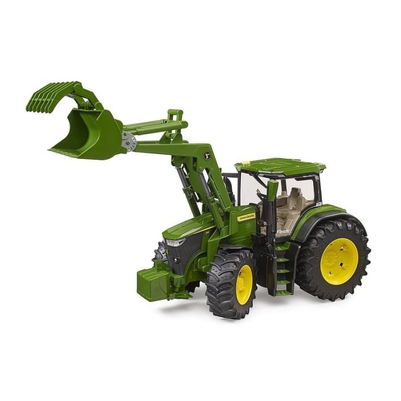Брудер, трактор John Deere 7R 350 с погрузчиком, 1: 16