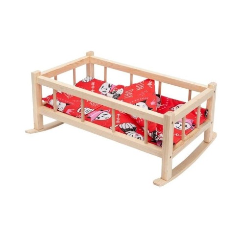 Волчок, средняя Колыбель для кукол с постельным бельем