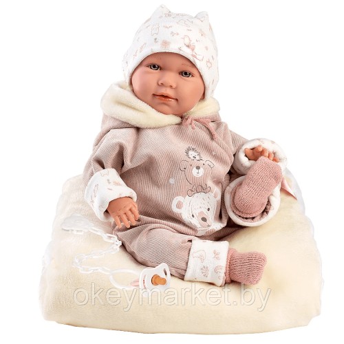 Кукла мягконабивная озвученная Llorens Lala 42см , 74106